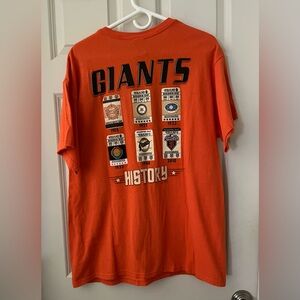 San Francisco Giants World Series 2010 History Of Giants 1905-2010 T-Shirt XL